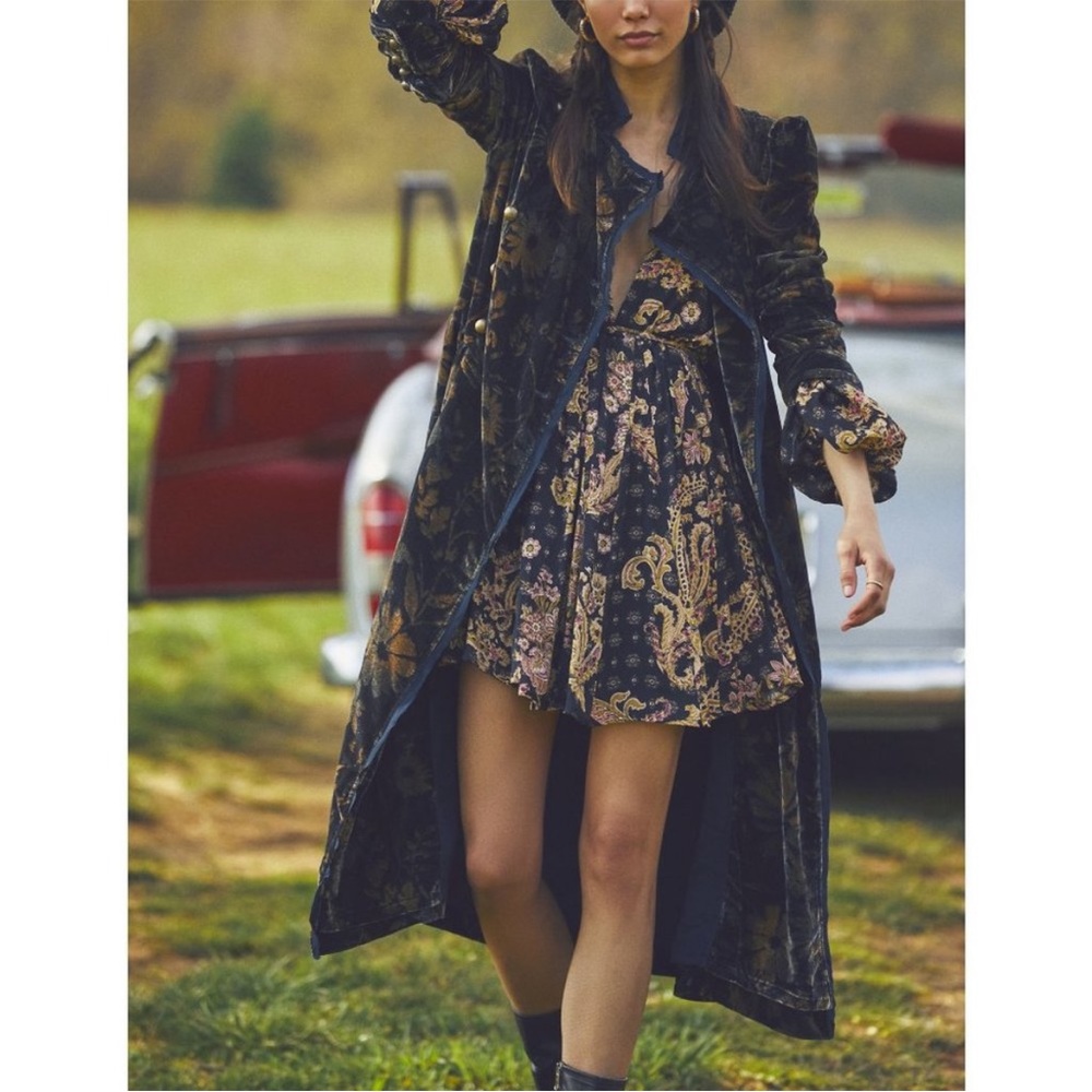 Free People Kate Duster Size M Medium Hazel